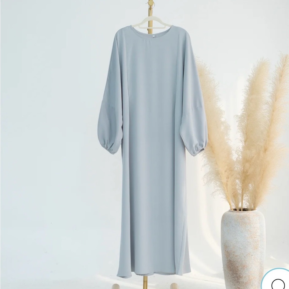 Elegant Gray Maxi Dress